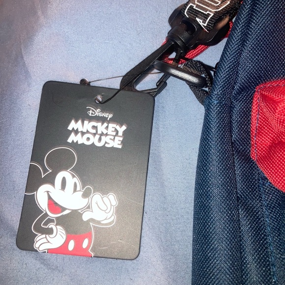 Disney Mickey Mouse Navy and Red Crossbody Bag - Picture 5 of 5